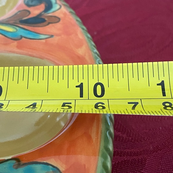 Talavera Deviled Egg Platter Hand Painted Ceramic Mexican Style 10” - Picture 8 of 8